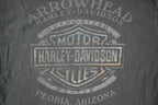 Vintage Y2K Arrowhead Harley Davidson Motorcycles 100th Anniversary Biker T-Shirt Men's M