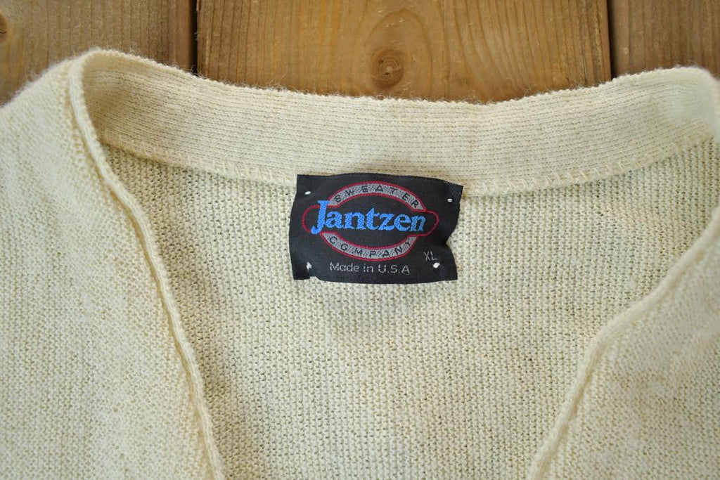 Vintage 1990s Jantzen Knit Cardigan Sweater