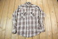 Vintage 1990s Plaid Button Up Flannel Shirt