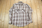Vintage 1990s Plaid Button Up Flannel Shirt