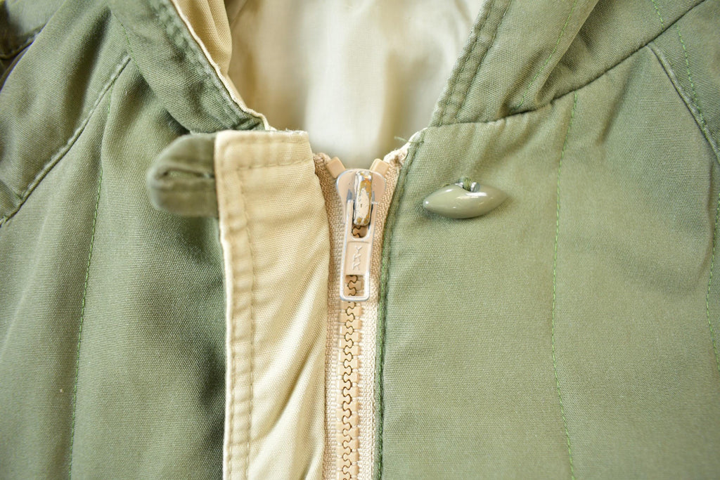 Vintage 1980s Military Styled Long Light Jacket