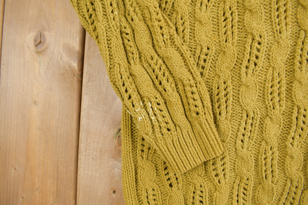 Vintage 1990s Gitano Cable Knit Turtleneck Sweater