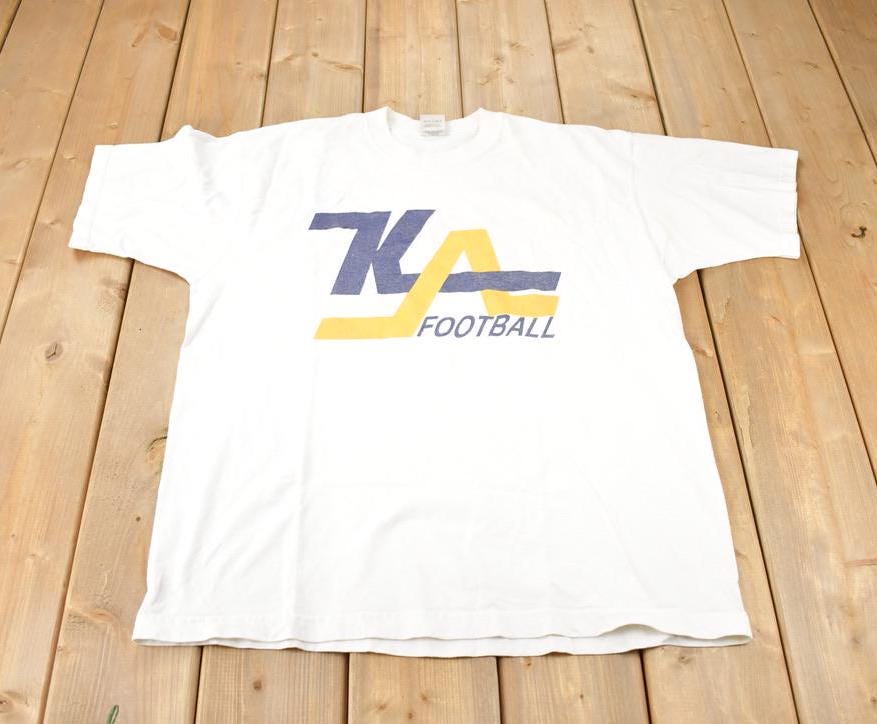 Vintage 1990s KA Football Cavs Collegiate Graphic T-Shirt Made In USA