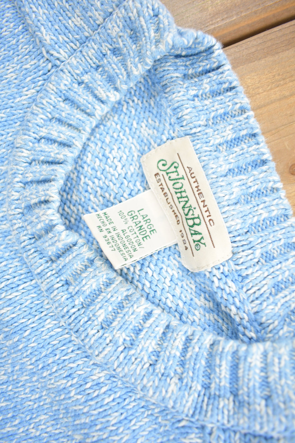 Vintage 1990s St. Johns Bay Knit Crewneck Sweater