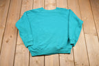 Vintage 1980s Heart Patchwork Made In USA Crewneck