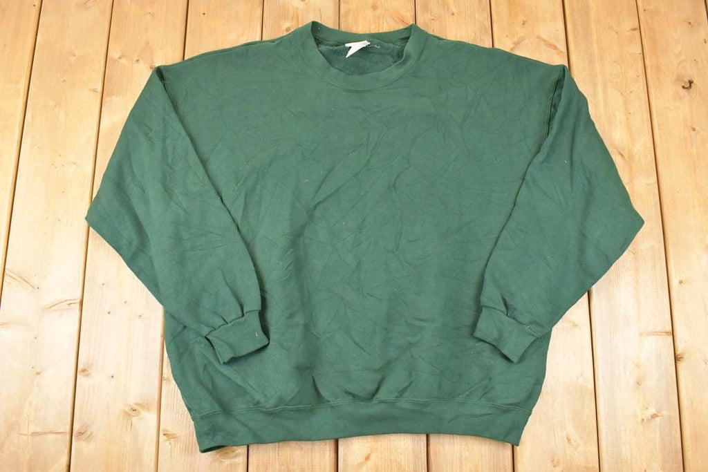 Vintage 1990s Lee Heavyweight Blank Crewneck Sweatshirt Men's XL