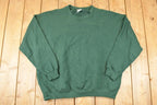 Vintage 1990s Lee Heavyweight Blank Crewneck Sweatshirt Men's XL