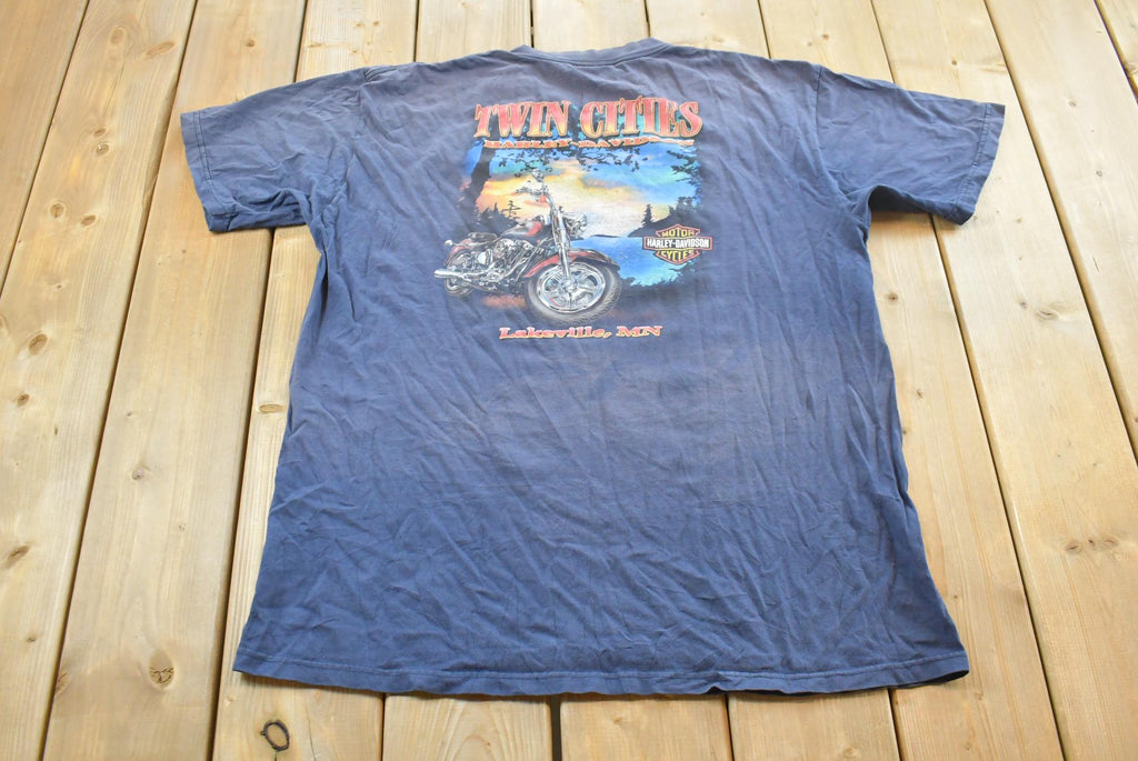 Vintage 1990s Harley Davidson Motorcycles Faded T-Shirt Made In USA Mens XL