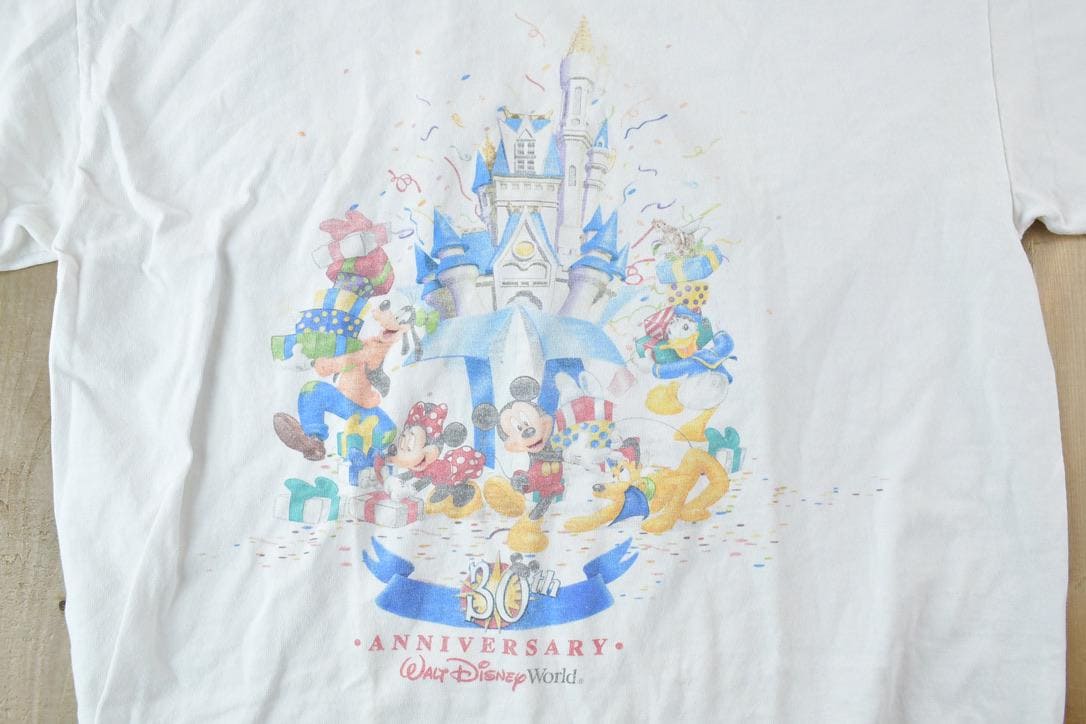 Vintage 1990s Walt Disney World 30th Anniversary Promo T-Shirt