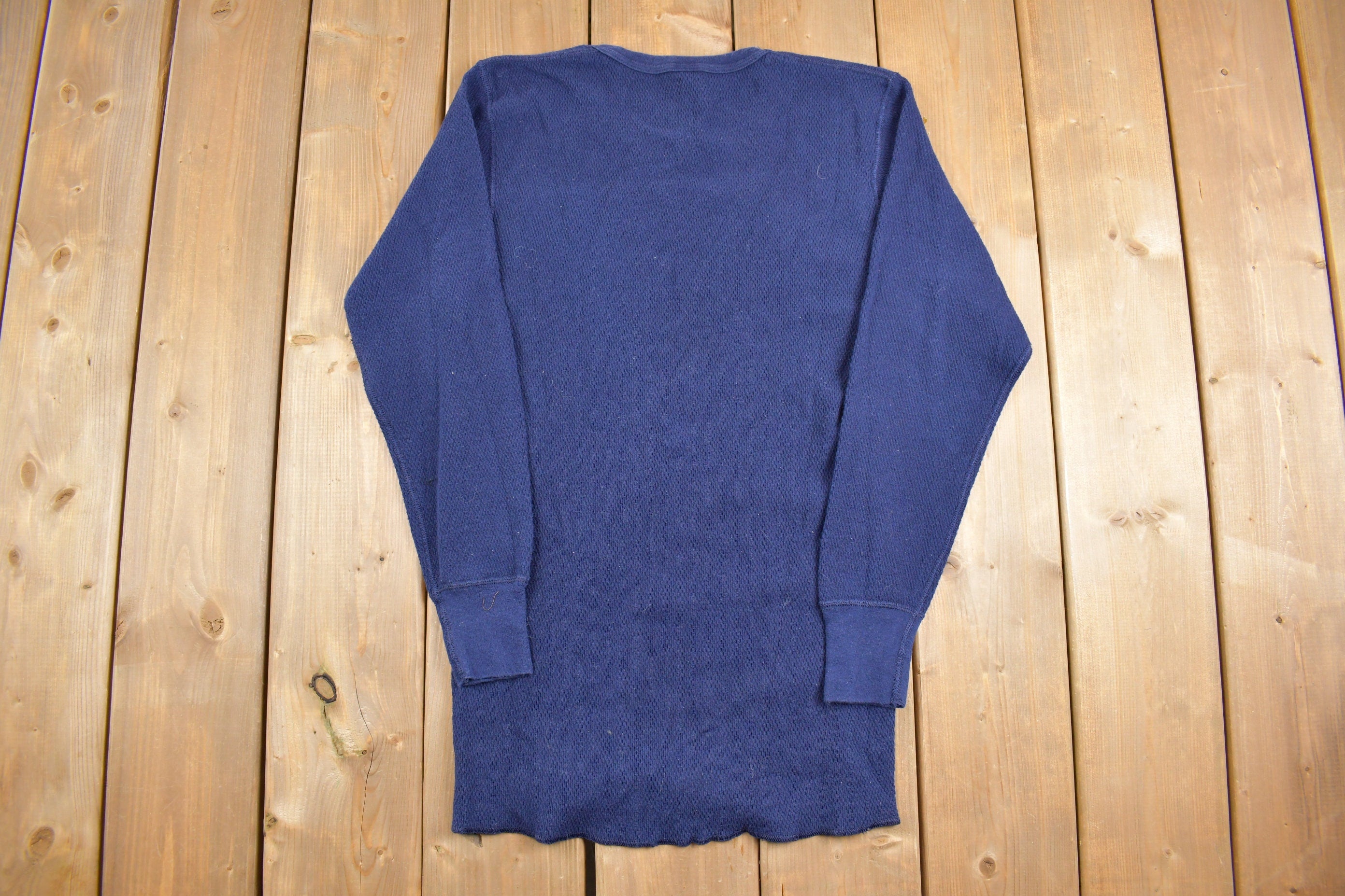 Vintage 1980s St Johns Bay Waffle Knit Long Sleeve