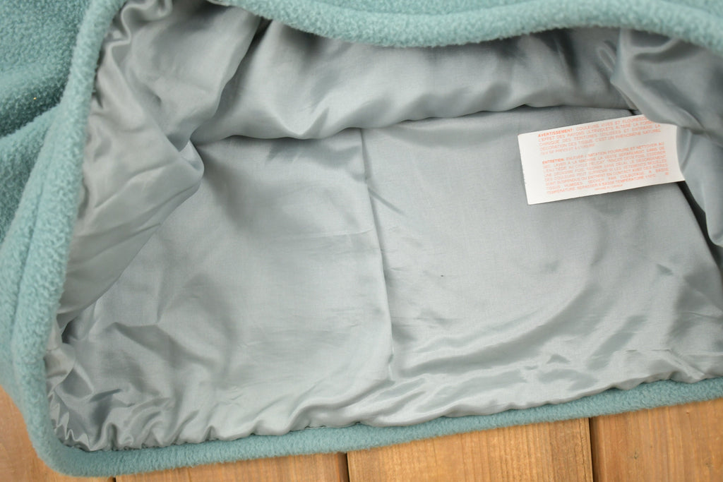 Vintage 1990s Tsunami Sport Fleece Parka Jacket  Quarter Button  Vintage Parka  Winter  Streetwear  Made In Canada  Fur Hood