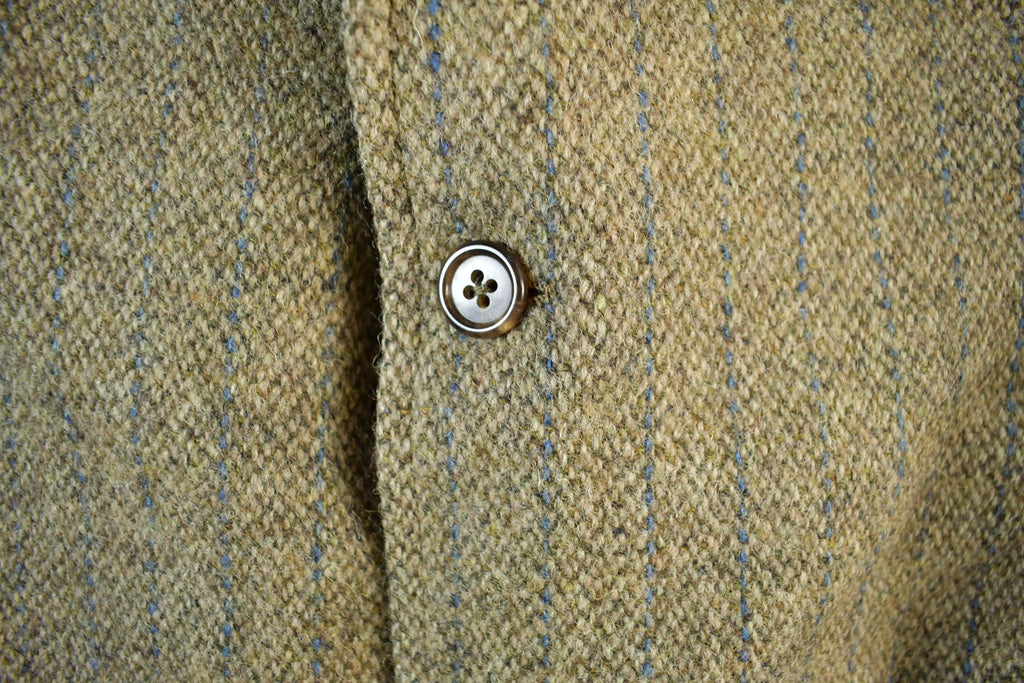 Vintage 1960s Harris Tweed Hand Woven Wool Two Button Blazer Jacket Men's Medium