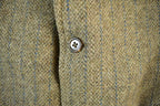 Vintage 1960s Harris Tweed Hand Woven Wool Two Button Blazer Jacket Men's Medium