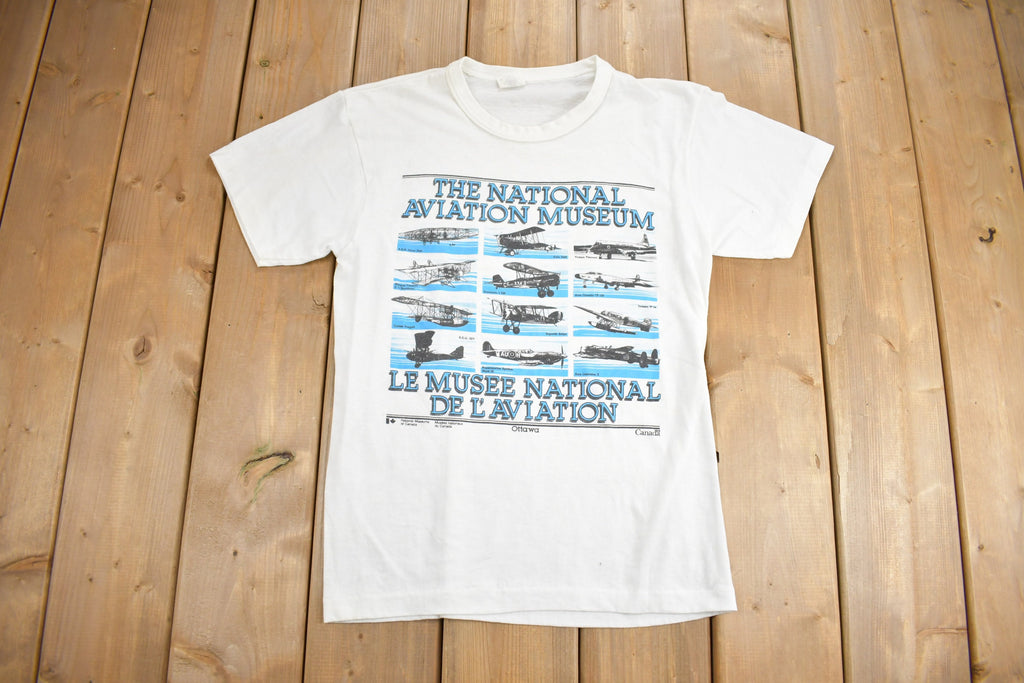 Vintage 1980s The National Aviation Museum Of Canada Graphic T Shirt