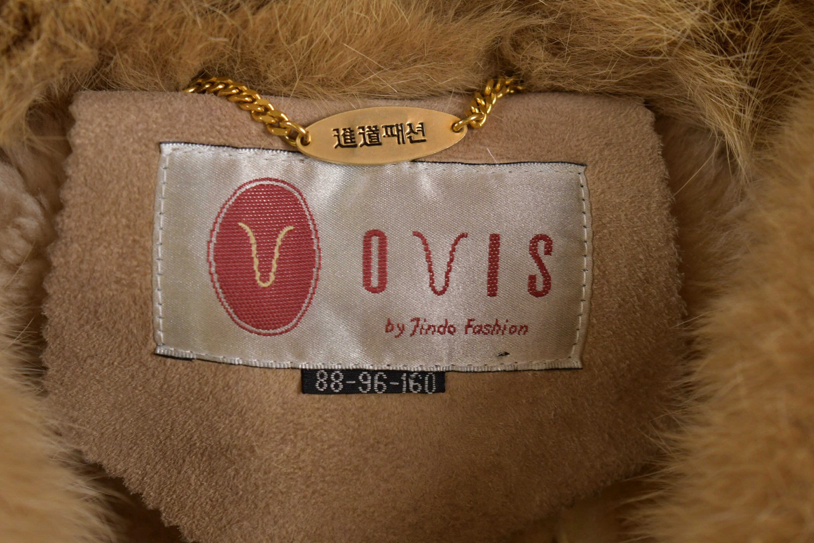 Vintage 1980s Ovis Shearling Suede Leather Coat