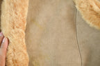 Vintage 1980s Fibok Shearling Fur Coat Vest Women's L
