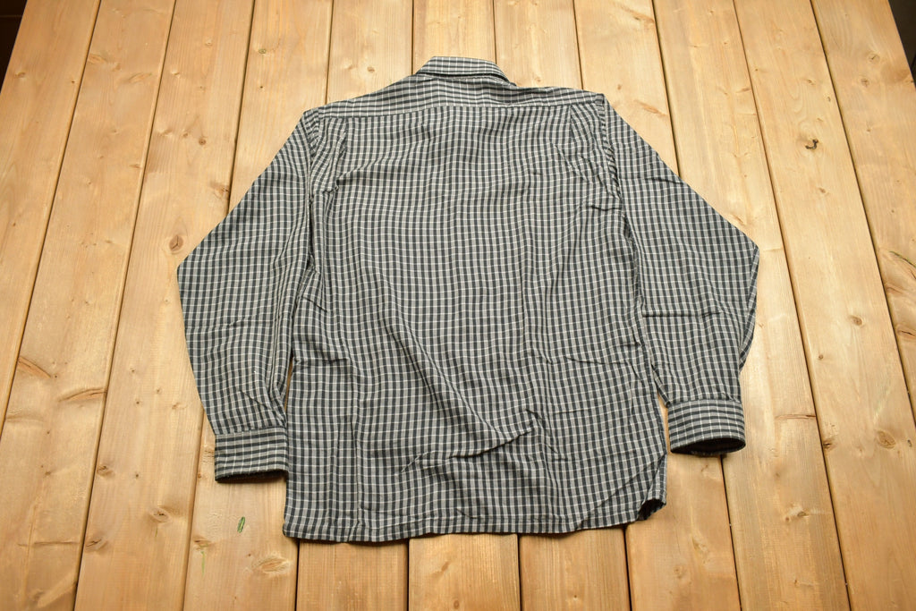 Vintage 1990s I Miller Button Up Check Pattern Shirt