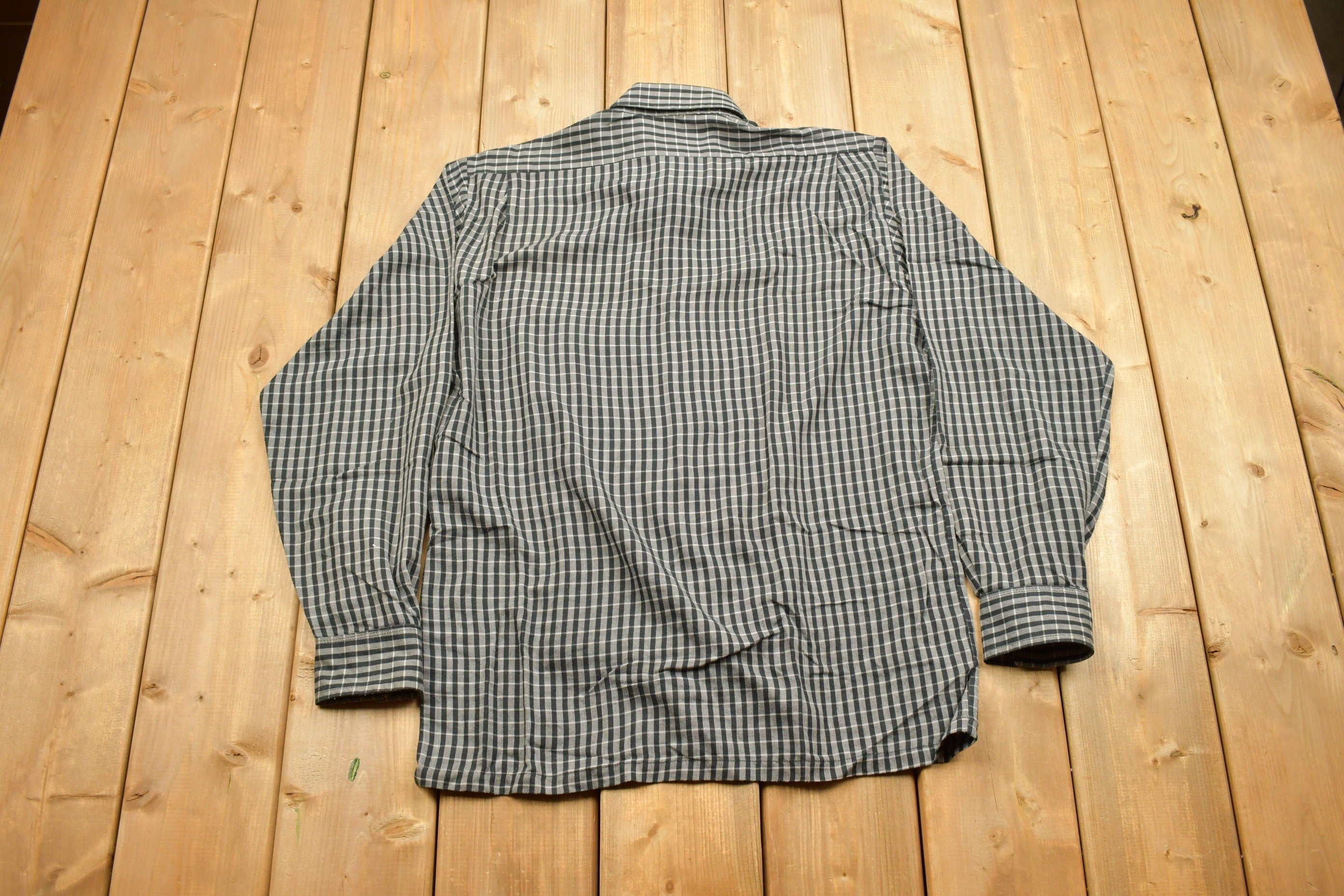 Vintage 1990s I Miller Button Up Check Pattern Shirt