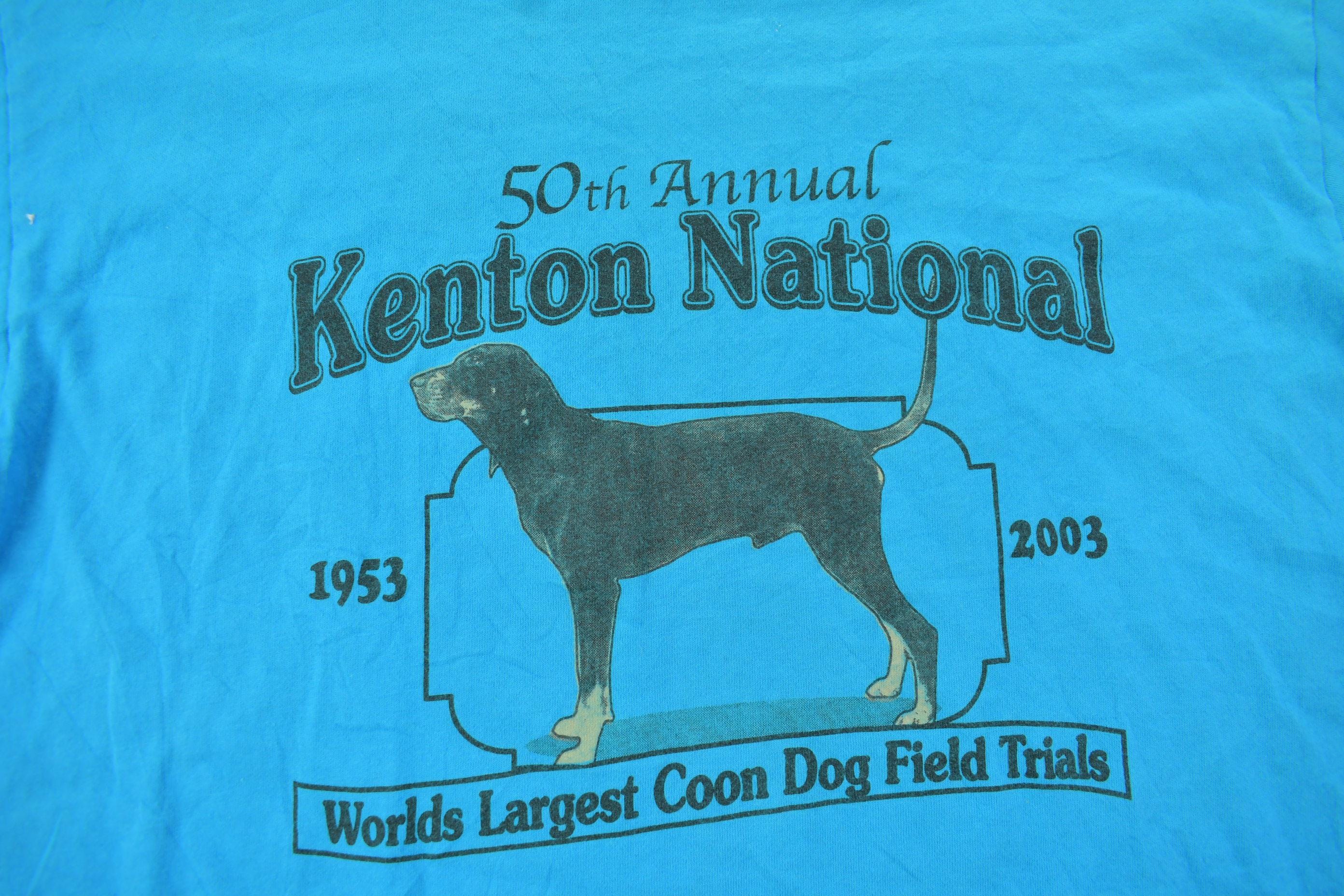 Vintage 2003 Kenton National Dog Field Trials Graphic T-Shirt Size Medium