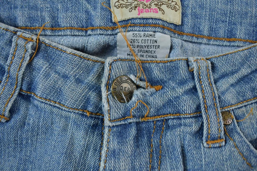 Vintage 1990s Deb Jeans Women's Flared Denim Jeans Size 26 x 30