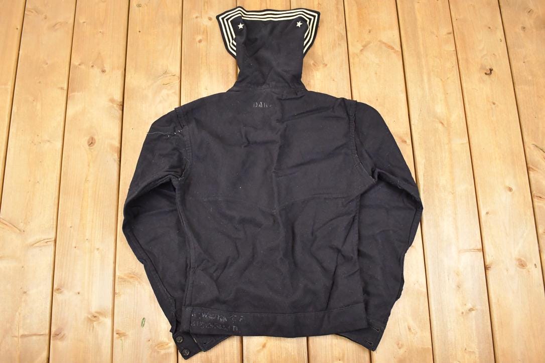 Vintage 1940s Navy Sweatshirt Mens S