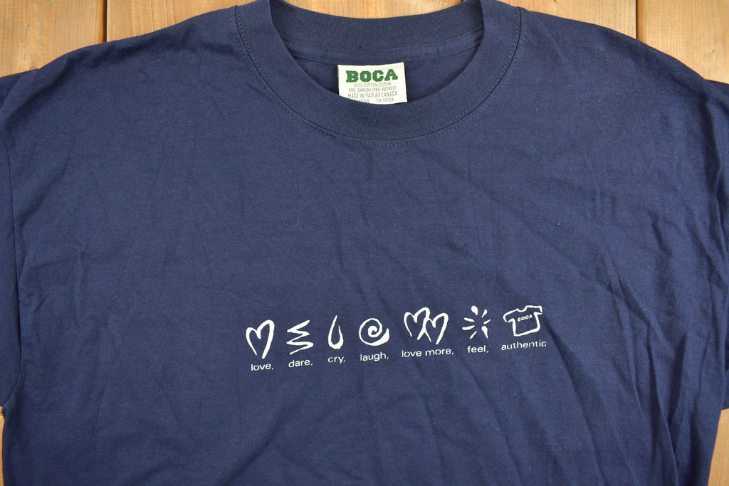 Vintage 1990s Hippie Live Laugh Love Graphic T-Shirt