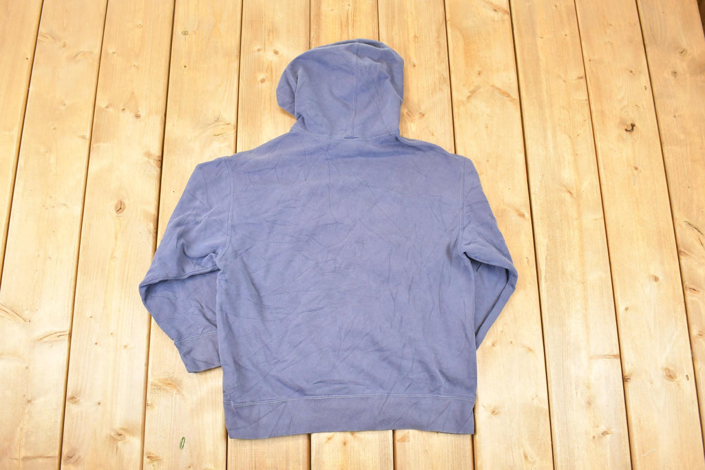 Vintage 1990s Nike Embroidered Mini Swoosh Hoodie Sweatshirt Men's S