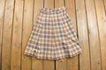 Vintage 1970s Tartan Plaid Skirt Size 28
