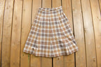 Vintage 1970s Tartan Plaid Skirt Size 28
