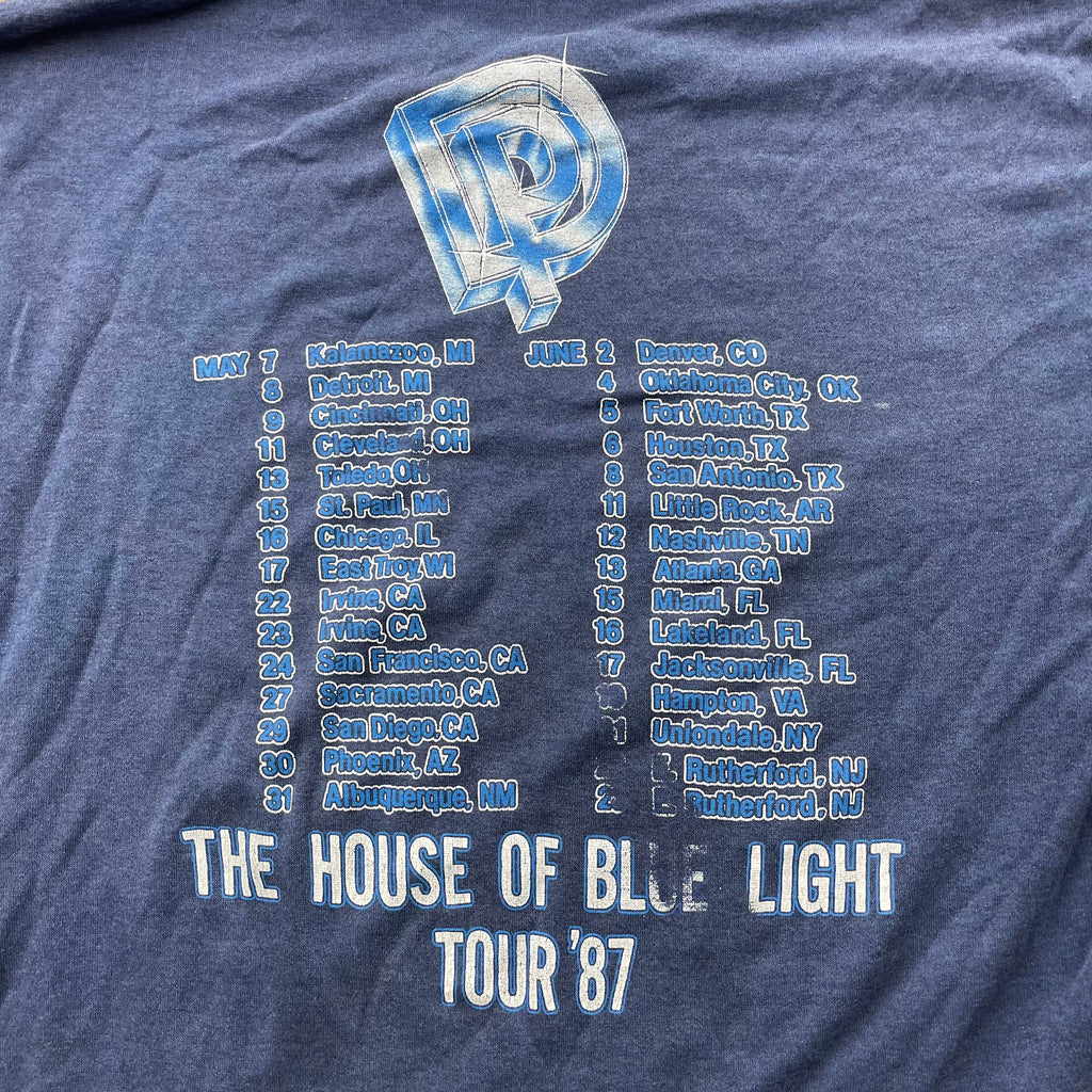 Vintage 1987 Deep Purple The House Of Blue Light Tour T Shirt