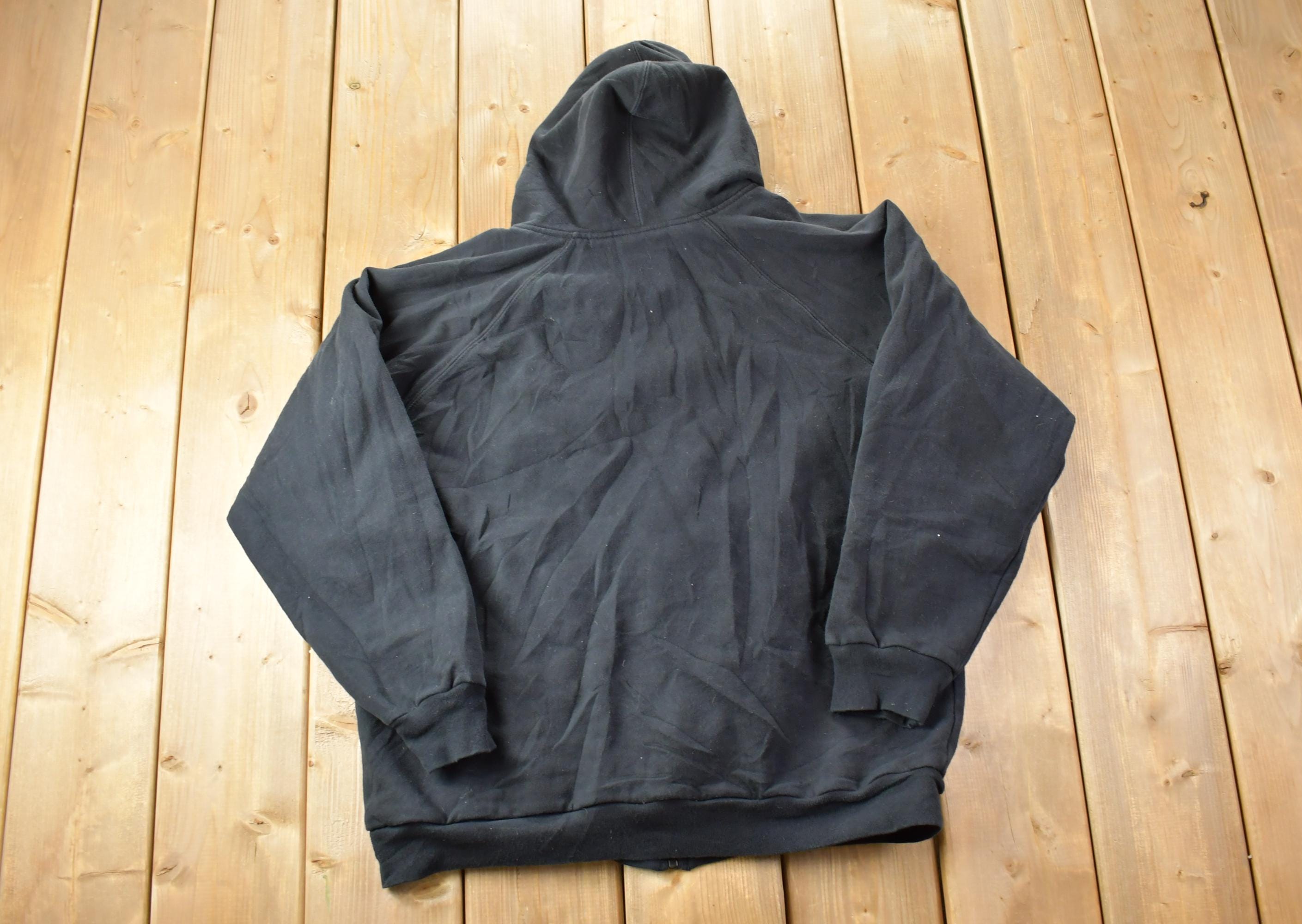 Vintage 1990s Dickies Thermal Lined Zip Up Hoodie  90s Hoodie  Vintage Sweater  Color Block