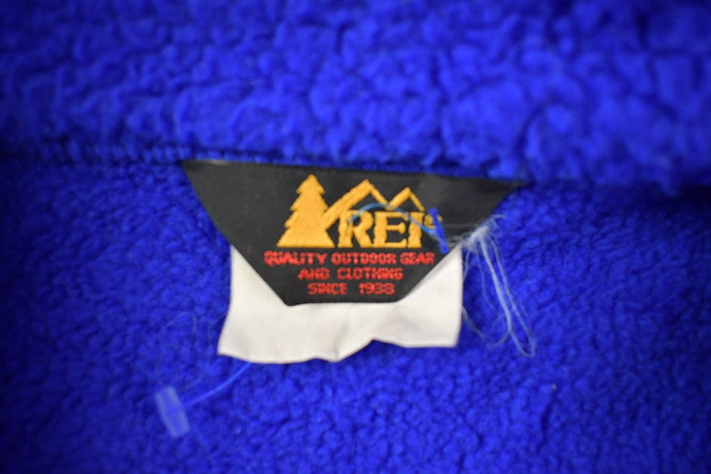Vintage 1990s Blank Blue REI Fleece Sweater