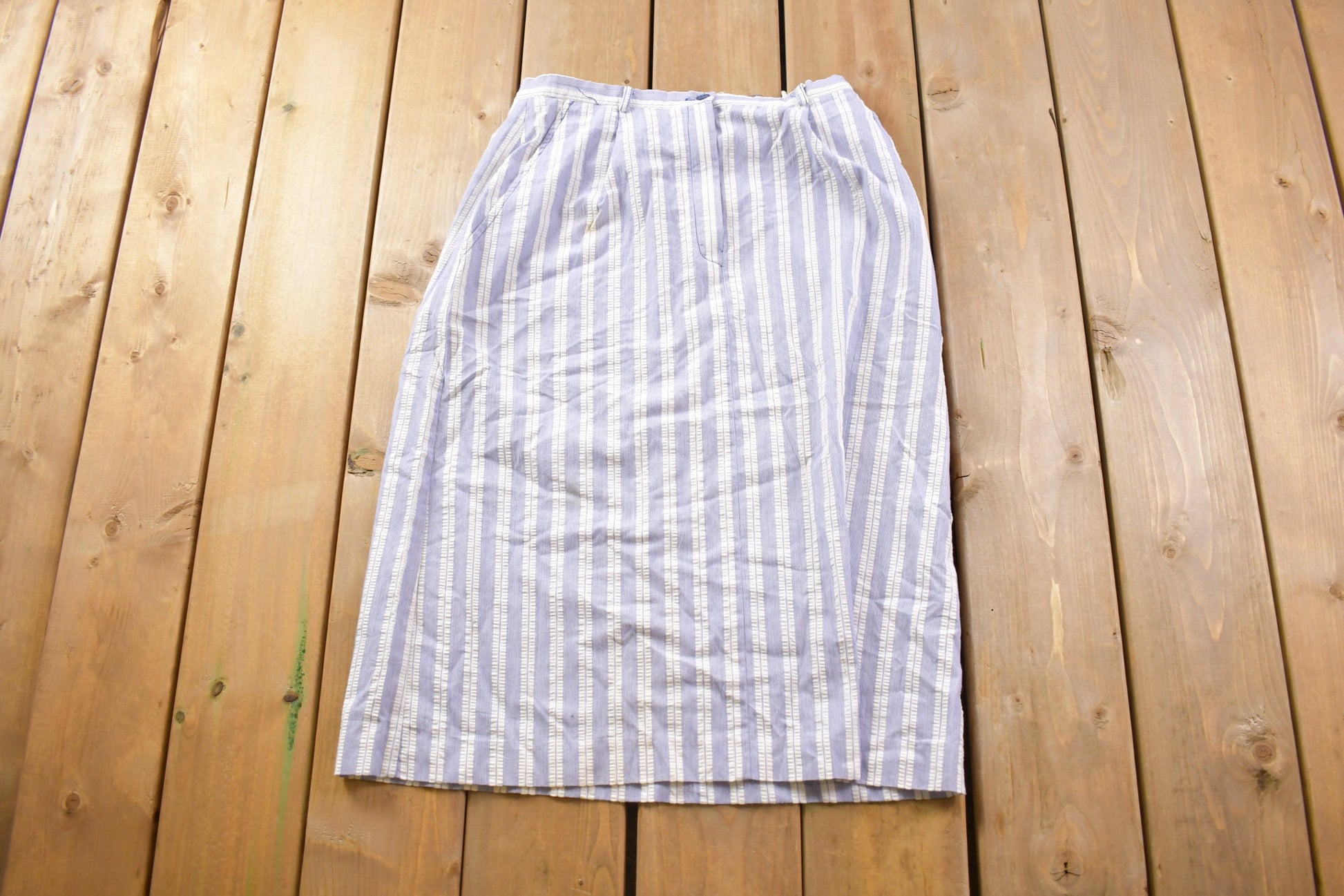 Vintage 1980s Paddle and Saddle Corp. Striped Skirt Size 30 x 28 / True Vintage / Vintage Skirt / Retro Style / Casual Skirt