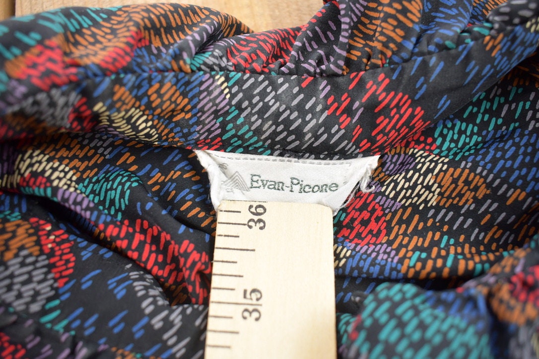 Vintage 1990s Evan - Picono Abstract All Over Print Button Up Shirt