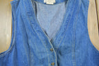Vintage 1990s Cherokee Jean Button Up Vest