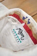 Vintage 1990s Roper Border Western Aztec Theme Button Up Shirt