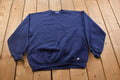 Vintage 1990s Russell Athletics Blank Navy Blue Crewneck Sweatshirt