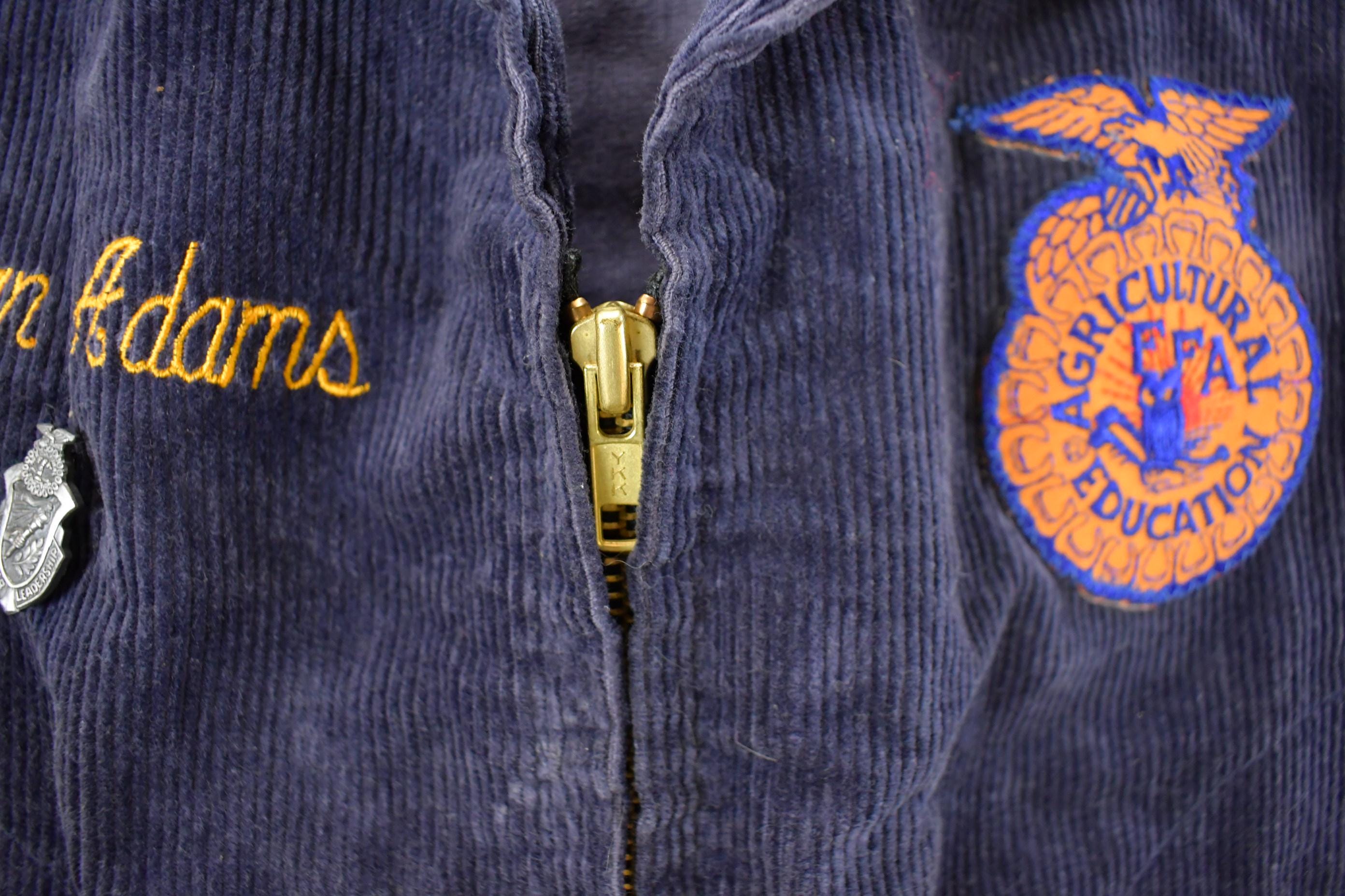 Vintage 1970s FFA Agriculture Education Pennsylvania Corduroy Jacket Men's S