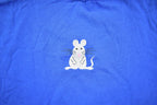 Vintage 1990s Cute Three Mice Embroidered T Shirt