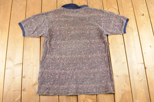 Vintage 1990s Nautica Boating Quarter Button Shirt Men's M / Preppy Button Up / 90's Dress Shirt