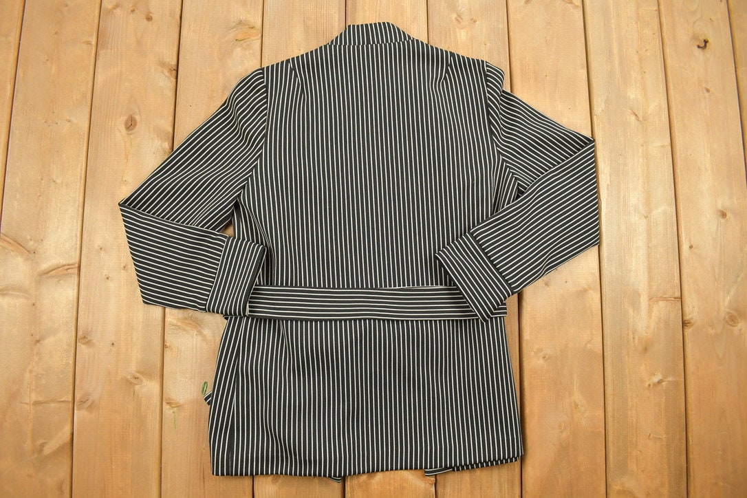 Vintage 1960s Elegant Miss of California Striped Housecoat / True Vintage / Waist Tie / Retro Fashion / 1960s Nightwear / Vintage Robe