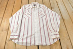 Vintage 1980s Panhandle Slim Striped Button Up Shirt Men's XL