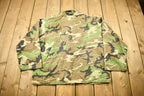 Vintage 1970s Military Button Up Camo Shirt