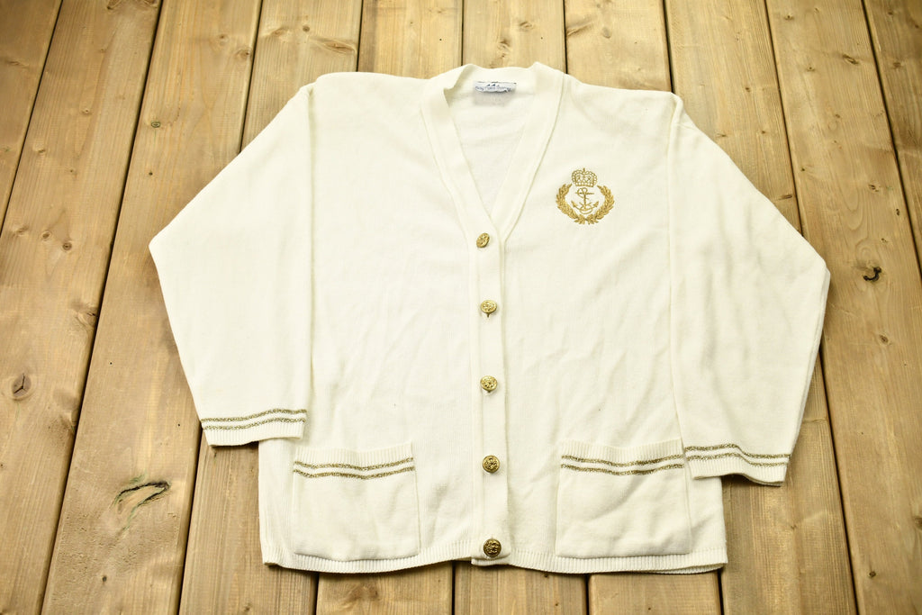 Vintage 1990s Bay Point Thread Knit Cardigan