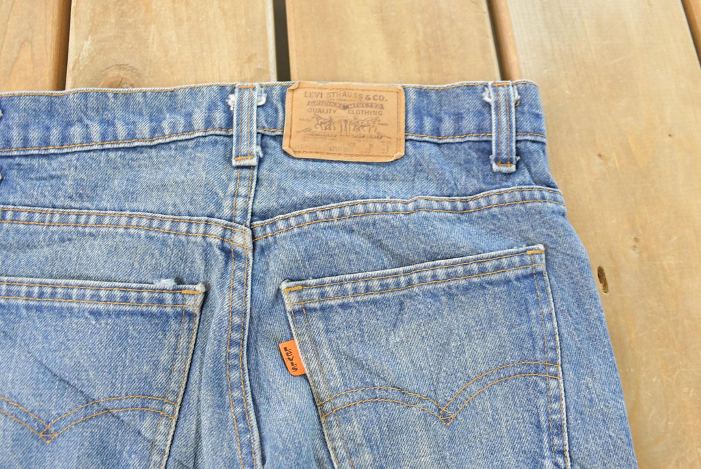 Vintage 1990s Levi's Distressed 716 Orange Tab Student Denim Jeans Men's 28 x 31 / Blue / 90s Levi's