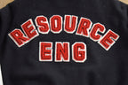 Vintage 1990s Resource Eng Leather Varsity Jacket