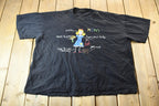 Vintage 1990s Single Stitch Hand Drawn Child-Style Mom Portrait Graphic T-Shirt
