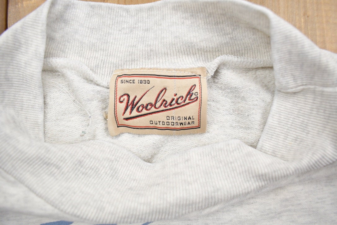 Vintage 1990s Woolrich 'Just a quick snack' Crewneck Long Sweater