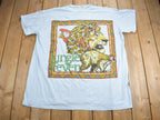 Vintage 1990s Jungle Fever Lion Graphic Theme Graphic T-Shirt