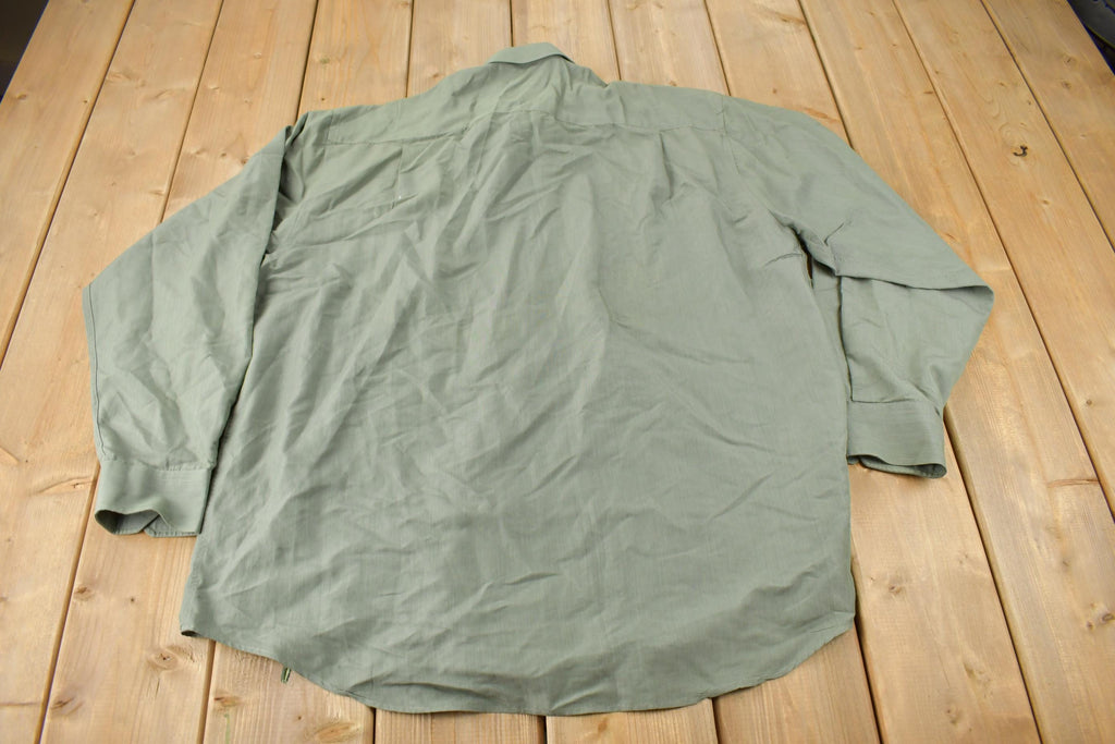 Vintage 1990s Eccolo Blank Button Up Shirt Size Large